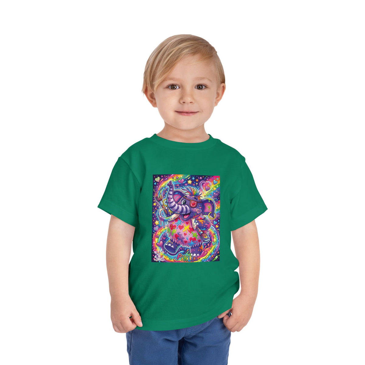 Piklez™ Toddler Short Sleeve Tee – "Magic Paint!" Graphic Shirt | Smile Universe Collection