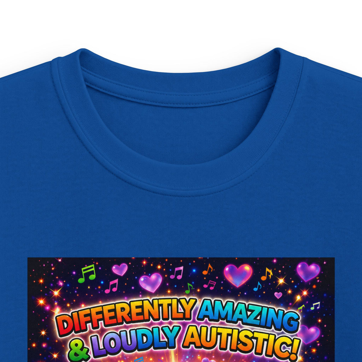 Panz™ Kids Softstyle Tee – "Differently Amazing & Loudly Autistic!" Graphic | Smile Universe Collection