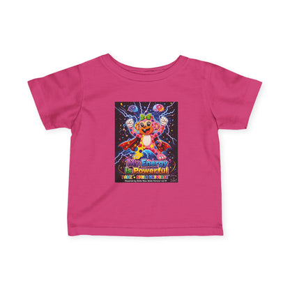 Panz™ Infant Fine Jersey Tee – "My Energy is Powerful" Graphic Tee | Smile Universe Collection