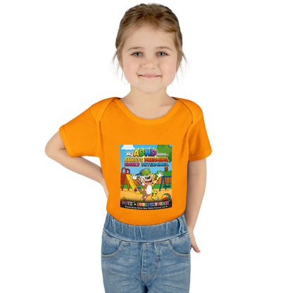 Potz™ Infant Baby Rib Bodysuit – "My ADHD Means Always Dreaming, Highly Determined" Graphic Onesie | Smile Universe Collection