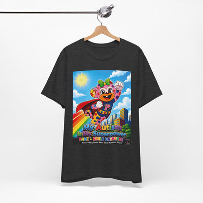 Panz™ Unisex Jersey Short Sleeve Tee – "My Autism is My Superpower" Graphic | Smile Universe Collection