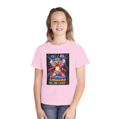 Panz™ Youth Midweight Tee – "My Energy is Powerful" Graphic Tee | Smile Universe Collection