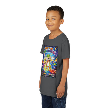 Potz™ Youth Short Sleeve Tee – "Energy is My Superpower!" Graphic Tee | Smile Universe Collection