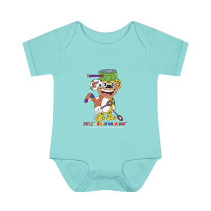 Potz™ Infant Baby Rib Bodysuit – Playful Chef Graphic Onesie | Smile Universe Collection