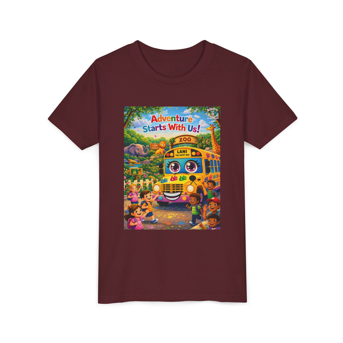 Lani™ Youth Short Sleeve Tee – "Adventure Starts With Us!" Graphic