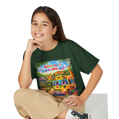 Lani™ Youth DryBlend® T-Shirt – "Adventure Starts With Us!" Graphic