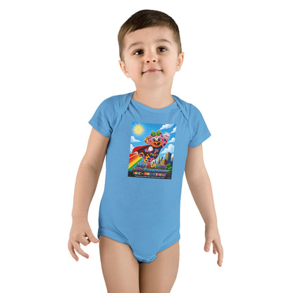 Panz™ Baby Short Sleeve Onesie® – "My Autism is My Superpower" Graphic | Smile Universe Collection