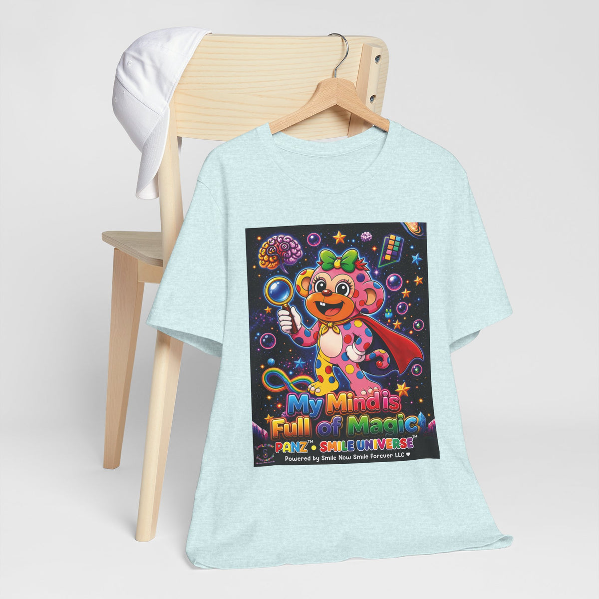 Panz™ Unisex Jersey Short Sleeve Tee – "My Mind is Full of Magic" Graphic | Smile Universe Collection