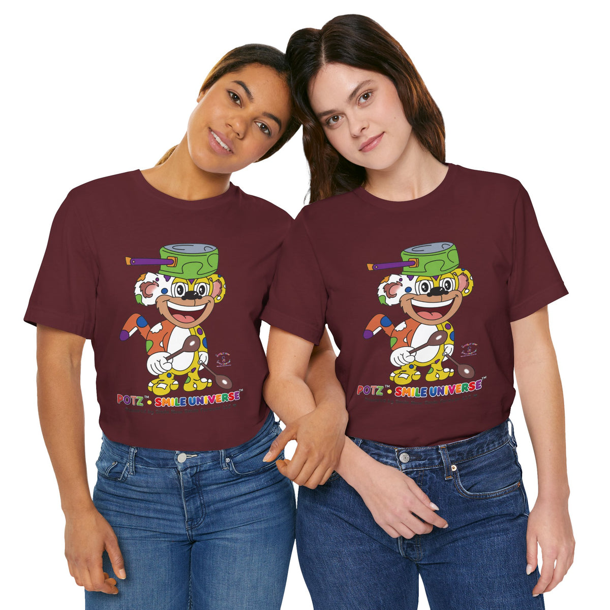Potz™ Unisex Jersey Short Sleeve Tee – Playful Graphic Tee | Smile Universe Collection