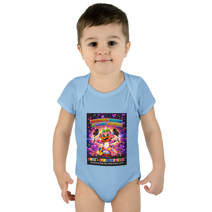 Panz™ Infant Baby Rib Bodysuit – "Differently Amazing & Loudly Autistic!" Graphic | Smile Universe Collection