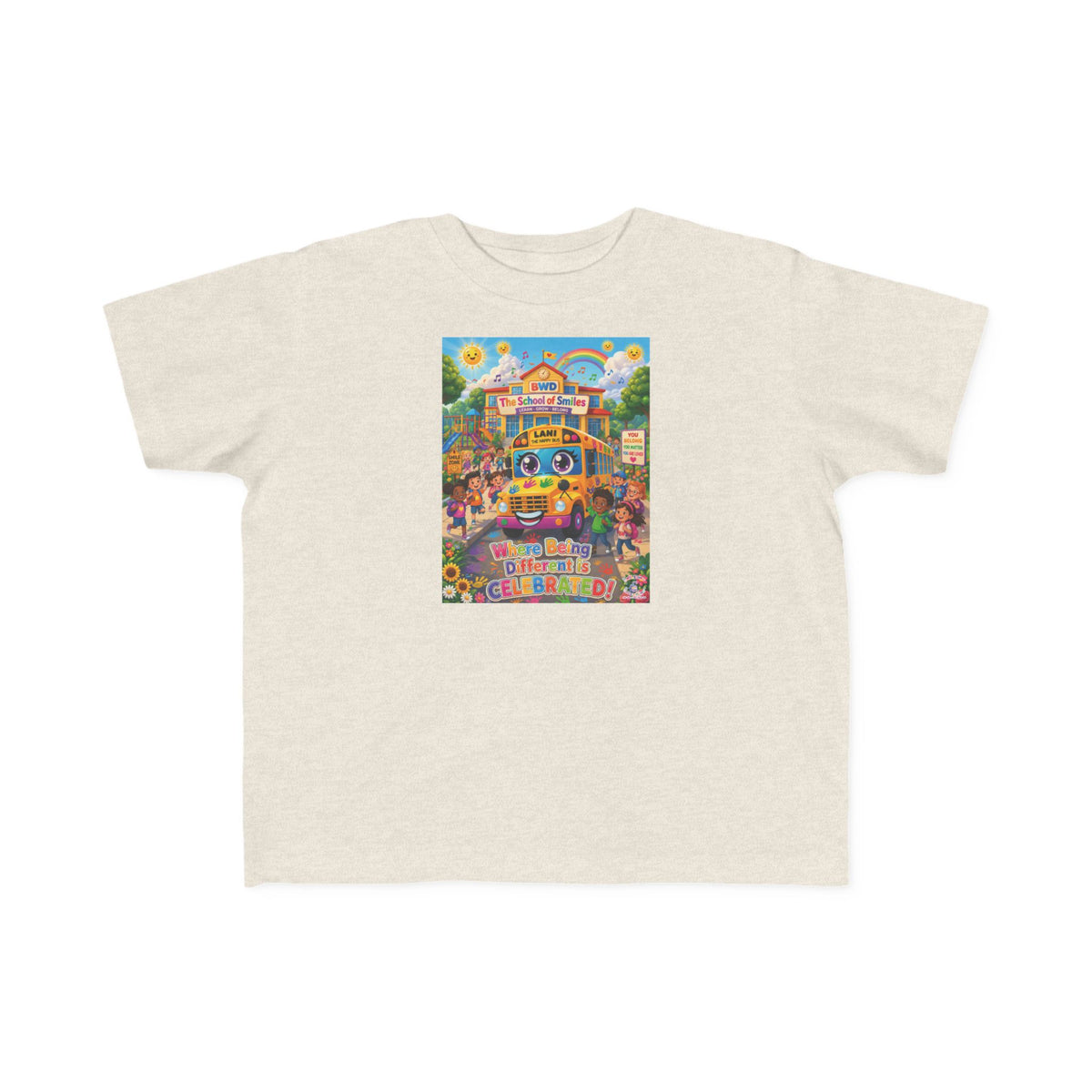 Lani™ Toddler's Fine Jersey Tee – "Where Being Different is CELEBRATED!" Graphic Shirt