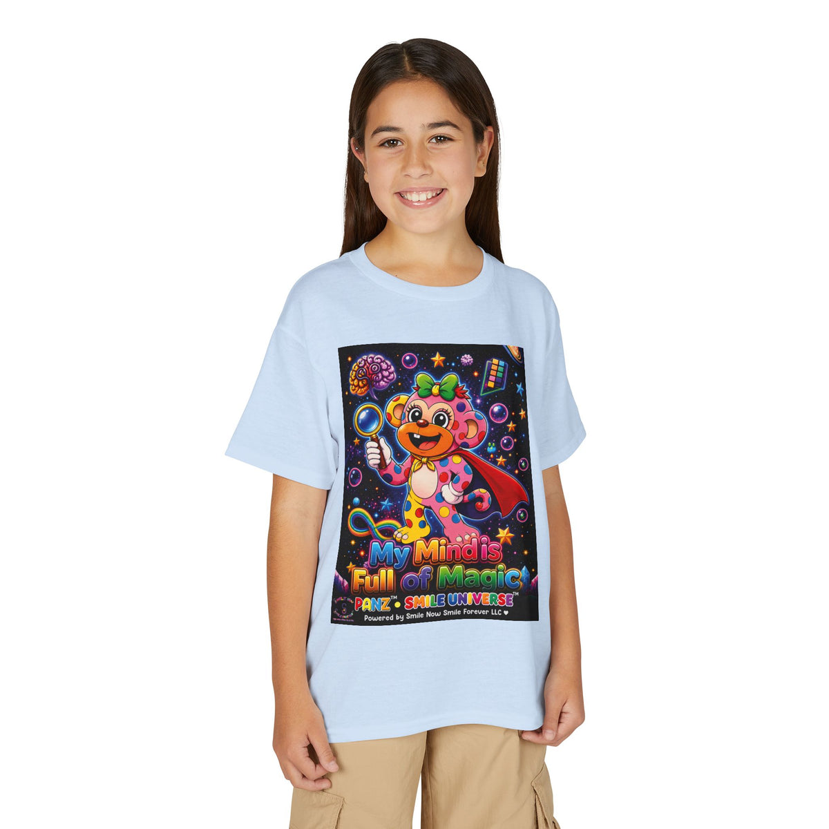 Panz™ Youth DryBlend® T-Shirt – "My Mind is Full of Magic" Graphic | Smile Universe Collection