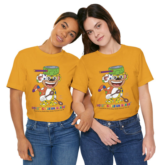 Potz™ Unisex Jersey Short Sleeve Tee – Playful Graphic Tee | Smile Universe Collection