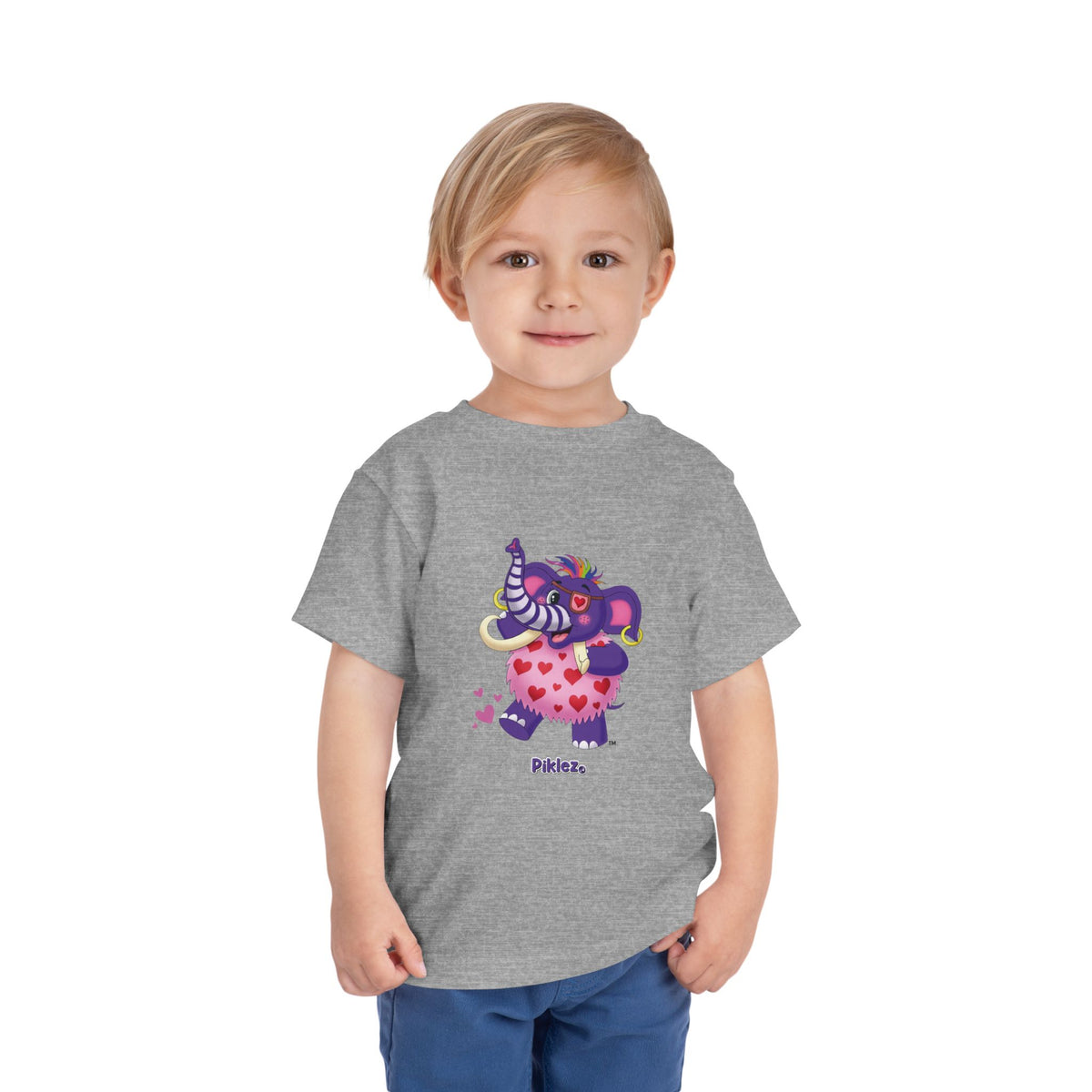 Piklez™ Toddler Short Sleeve Tee – "Full of Love!" Graphic Shirt | Smile Universe Collection