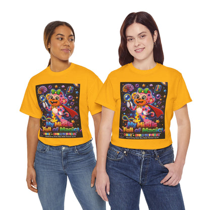 Panz™ Unisex Heavy Cotton™ Tee – "My Mind is Full of Magic" Graphic | Smile Universe Collection