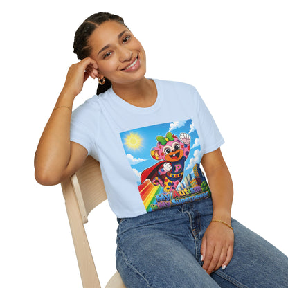 Panz™ Unisex Softstyle T-Shirt – "My Autism is My Superpower" Graphic | Smile Universe Collection