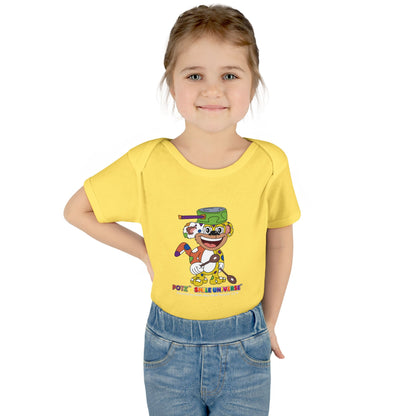 Potz™ Infant Baby Rib Bodysuit – Playful Chef Graphic Onesie | Smile Universe Collection