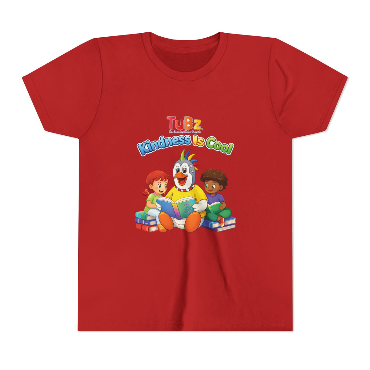 TuBz™ "Kindness Is Cool" Kids T-Shirt - Positive Message Graphic Tee | Smile Universe TuBz4Kidz