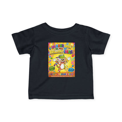 Potz™ Infant Fine Jersey Tee – "My ADHD Brain is Full of Brilliant Ideas!" Graphic Tee | Smile Universe Collection