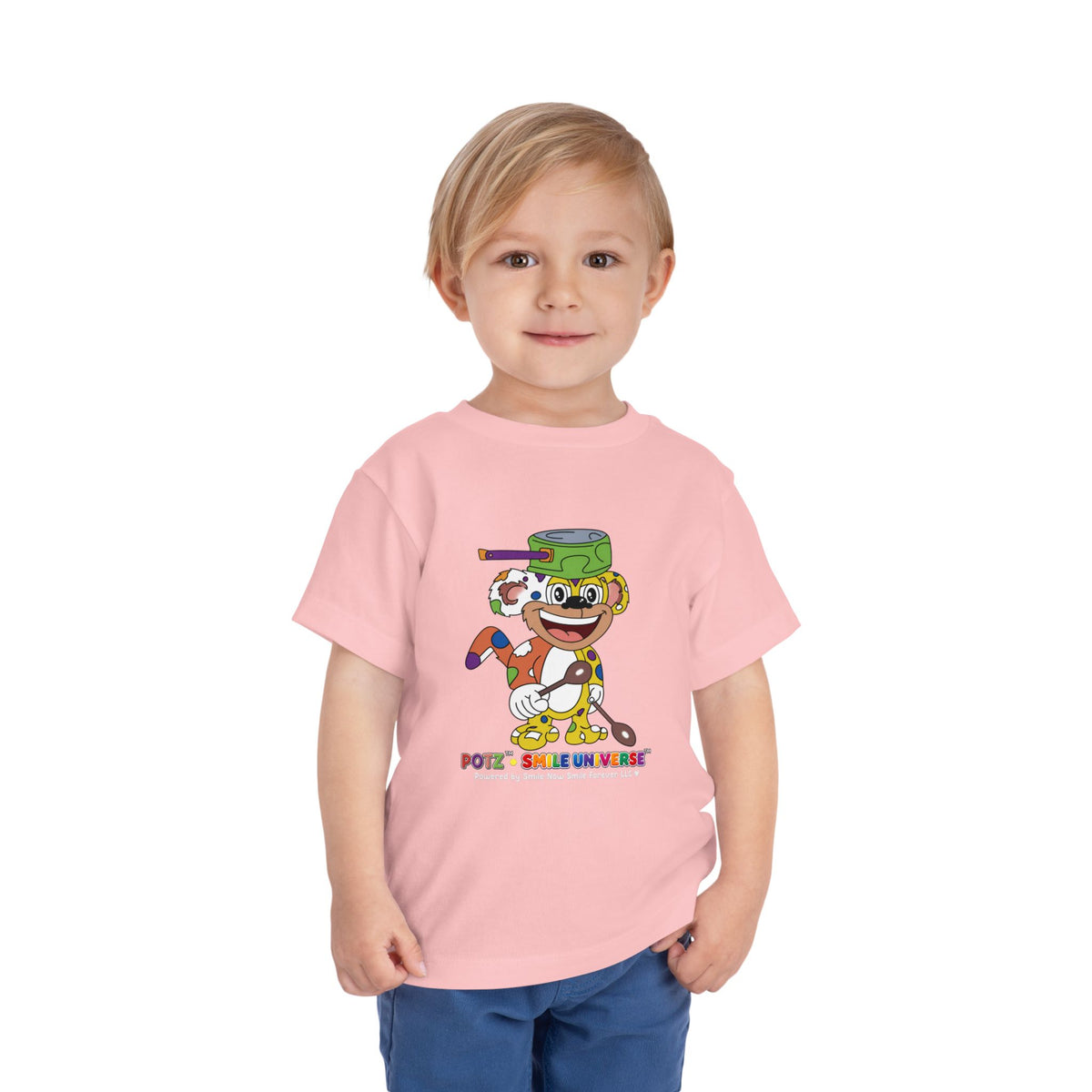 Potz™ Toddler Short Sleeve Tee – Playful Graphic Tee | Smile Universe Collection