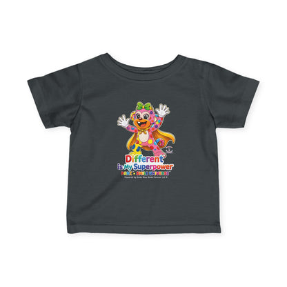 Panz™ Infant Fine Jersey Tee – "Different is My Superpower" Graphic | Smile Universe Collection