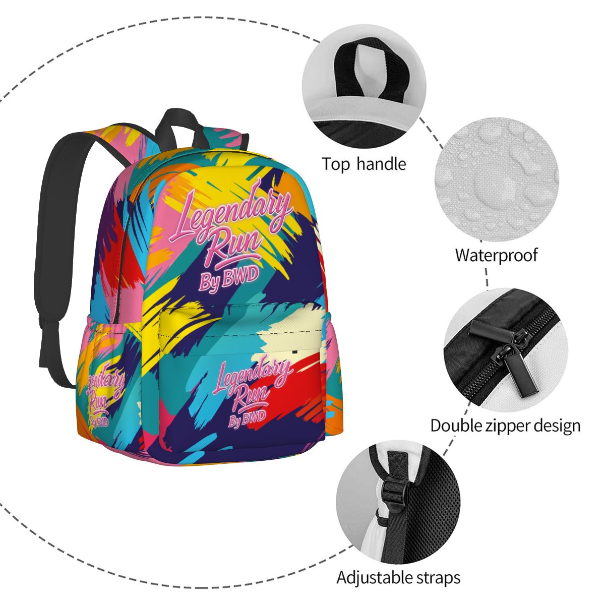 BWD Color Splash 1’s - Oxford Backpack (First Edition)