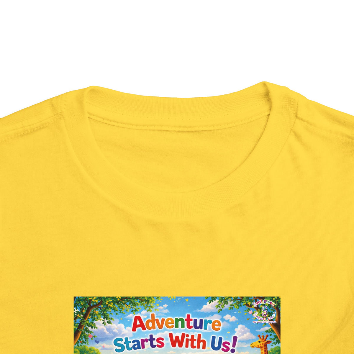 Lani™ Toddler Short Sleeve Tee – "Adventure Starts With Us!" Graphic