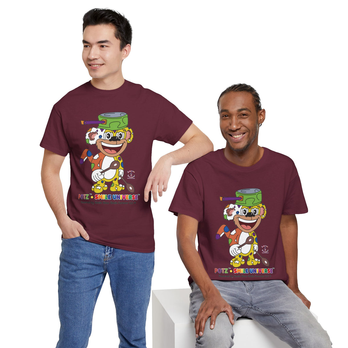 Potz™ Unisex Heavy Cotton™ Tee – Playful Graphic Tee | Smile Universe Collection