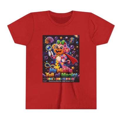 Panz™ Youth Short Sleeve Tee – "My Mind is Full of Magic" Graphic | Smile Universe Collection
