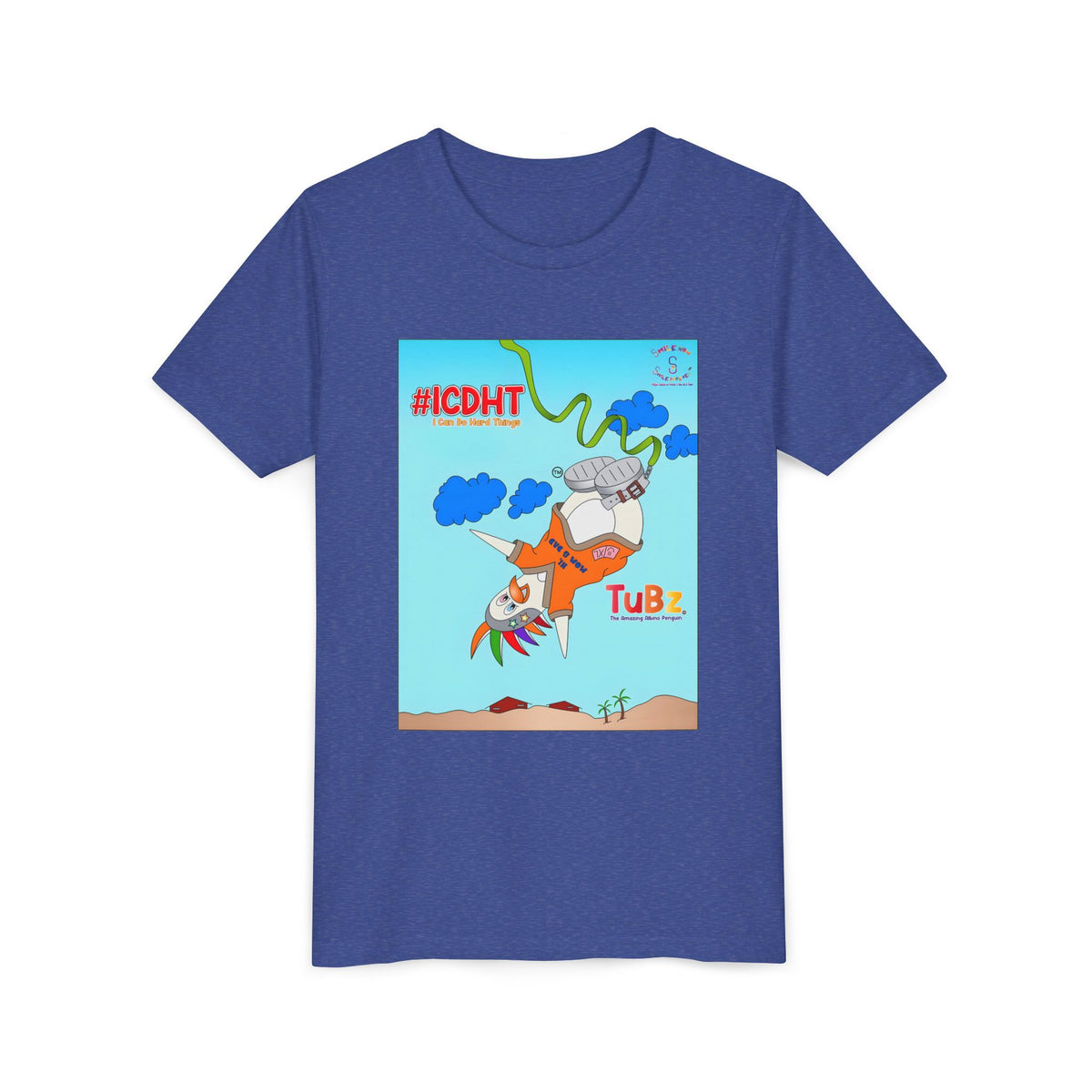 TuBz™ "I Can Do Hard Things" Youth T-Shirt | Youth Short Sleeve Tee - Motivational Kids Graphic Tee