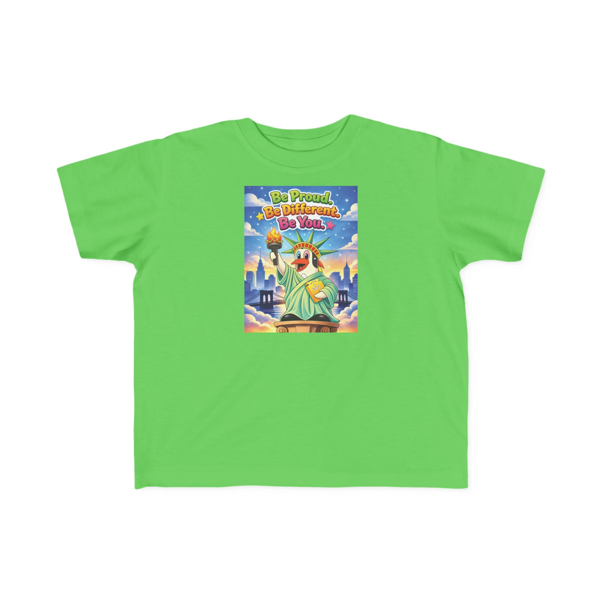 TuBz™ "Be Proud. Be Different. Be You." Kids T-Shirt - Inspirational Graphic Tee