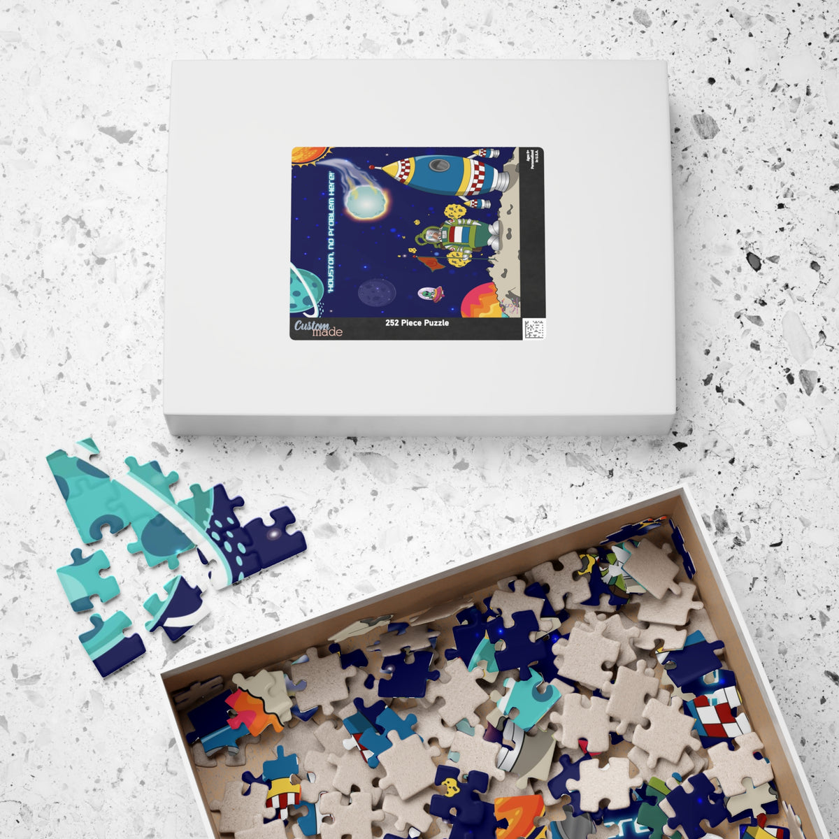 TuBz™ Puzzle (110, 252, 520 & 1014-piece) – "Houston, No Problem Here!" Graphic | Smile Universe Collection