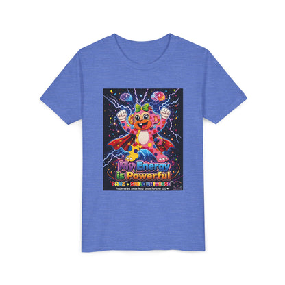 Panz™ Youth Short Sleeve Tee – "My Energy is Powerful" Graphic Tee | Smile Universe Collection