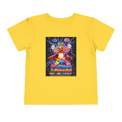 Panz™ Toddler Short Sleeve Tee – "My Energy is Powerful" Graphic Tee | Smile Universe Collection