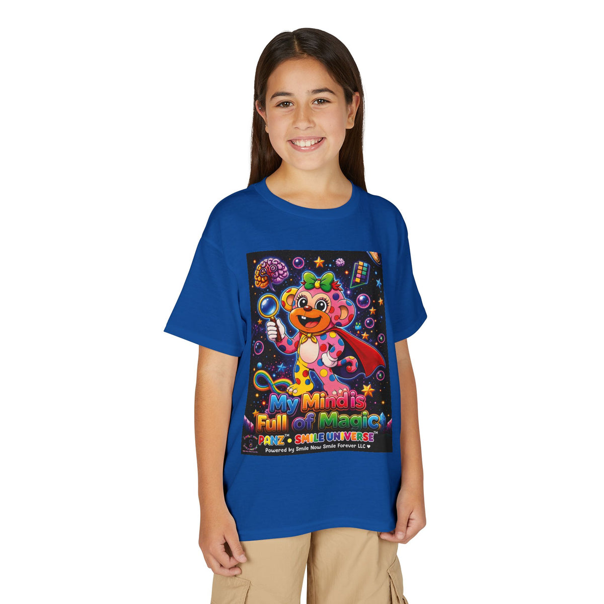 Panz™ Youth DryBlend® T-Shirt – "My Mind is Full of Magic" Graphic | Smile Universe Collection
