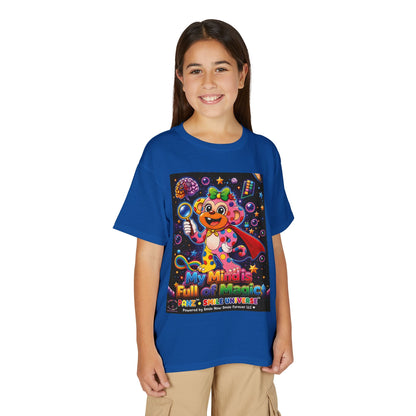 Panz™ Youth DryBlend® T-Shirt – "My Mind is Full of Magic" Graphic | Smile Universe Collection