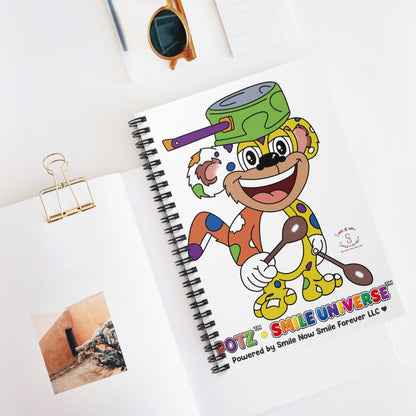 Potz™ Spiral Notebook – Playful Graphic Ruled Notebook | Smile Universe Collection
