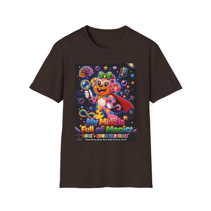 Panz™ Unisex Softstyle T-Shirt – "My Mind is Full of Magic" Graphic | Smile Universe Collection