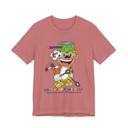Potz™ Unisex Jersey Short Sleeve Tee – Playful Graphic Tee | Smile Universe Collection