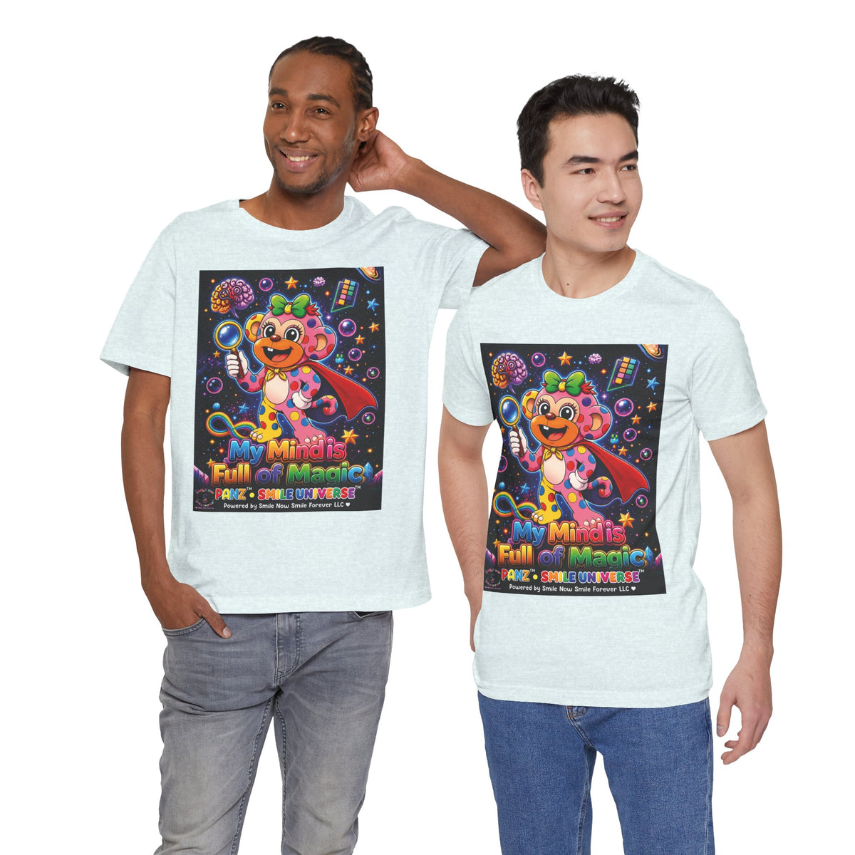 Panz™ Unisex Jersey Short Sleeve Tee – "My Mind is Full of Magic" Graphic | Smile Universe Collection