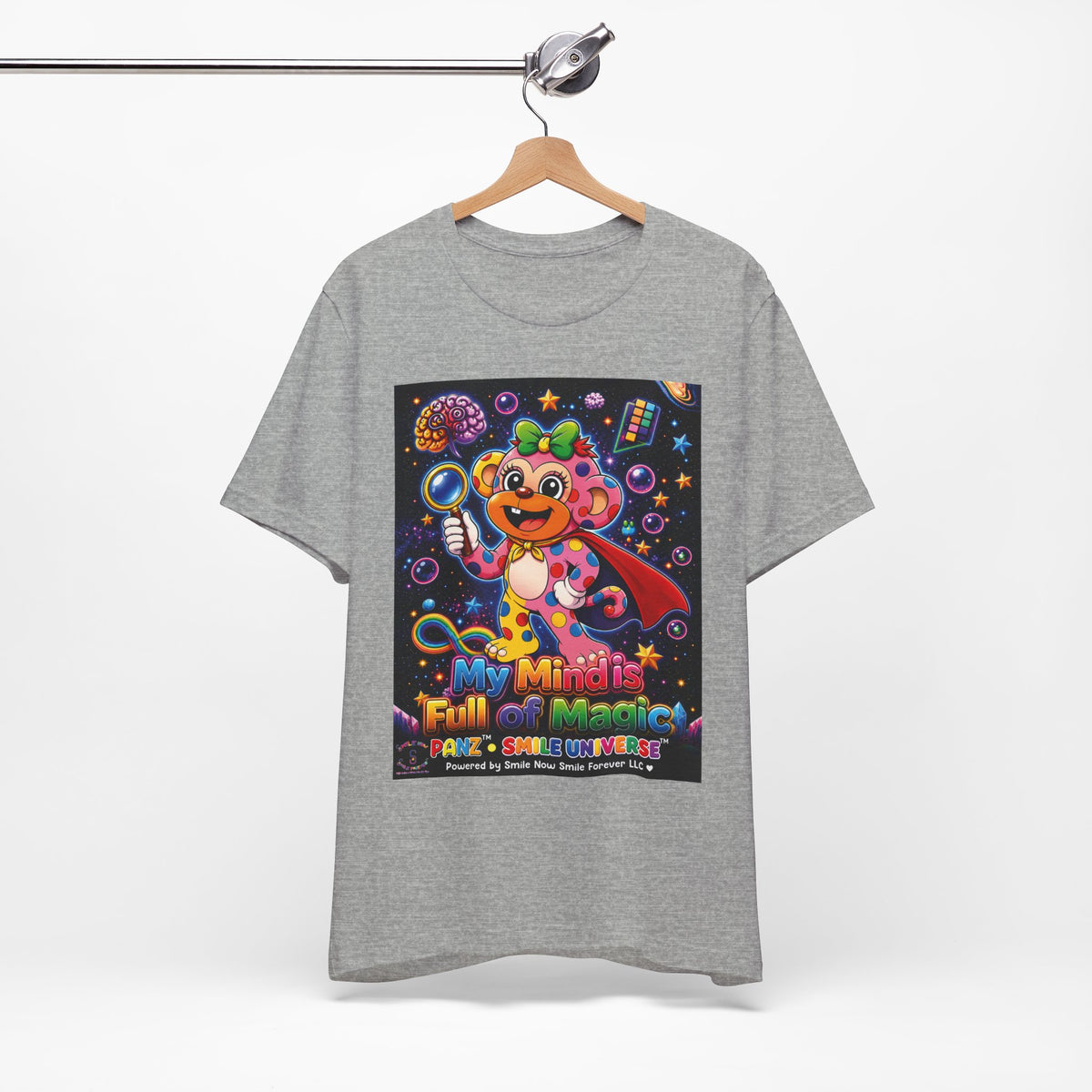 Panz™ Unisex Jersey Short Sleeve Tee – "My Mind is Full of Magic" Graphic | Smile Universe Collection