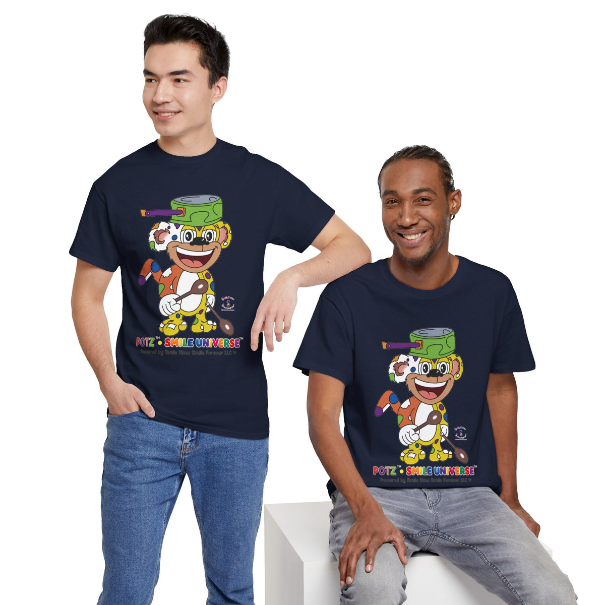 Potz™ Unisex Heavy Cotton™ Tee – Playful Graphic Tee | Smile Universe Collection