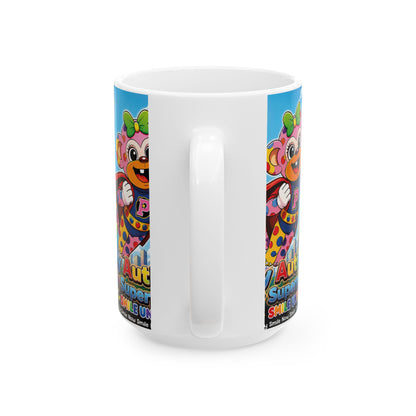 Panz™ Ceramic Mug (11oz & 15oz) – "My Autism is My Superpower" Graphic | Smile Universe Collection