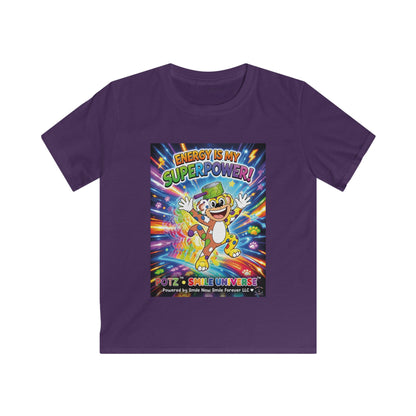 Potz™ Kids Softstyle Tee – "Energy is My Superpower!" Graphic Tee | Smile Universe Collection