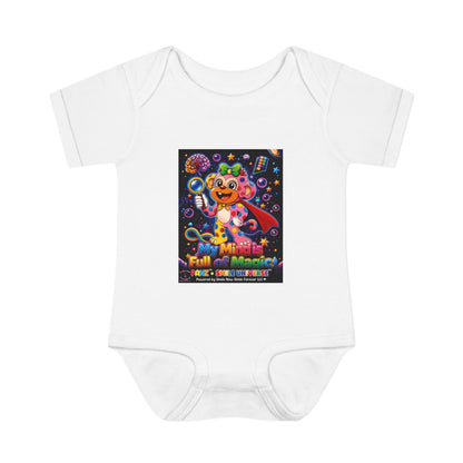 Panz™ Infant Baby Rib Bodysuit – "My Mind is Full of Magic" Graphic | Smile Universe Collection