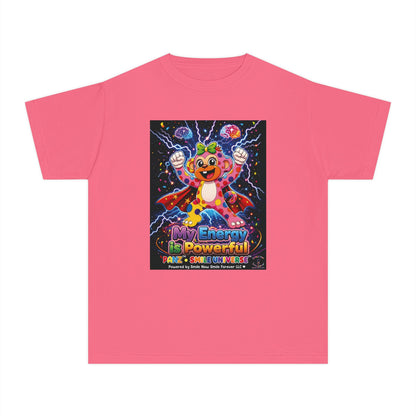 Panz™ Youth Midweight Tee – "My Energy is Powerful" Graphic Tee | Smile Universe Collection
