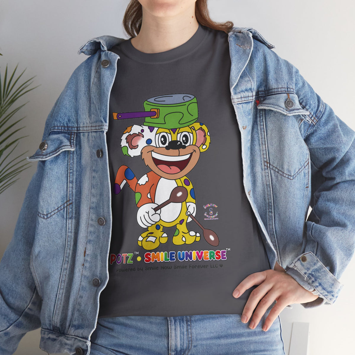 Potz™ Unisex Heavy Cotton™ Tee – Playful Graphic Tee | Smile Universe Collection