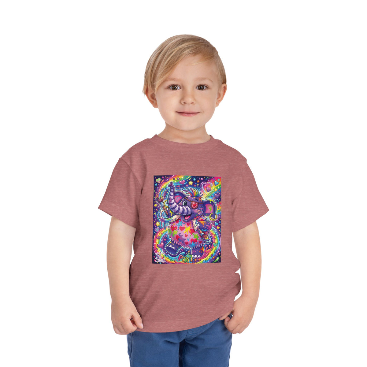 Piklez™ Toddler Short Sleeve Tee – "Magic Paint!" Graphic Shirt | Smile Universe Collection