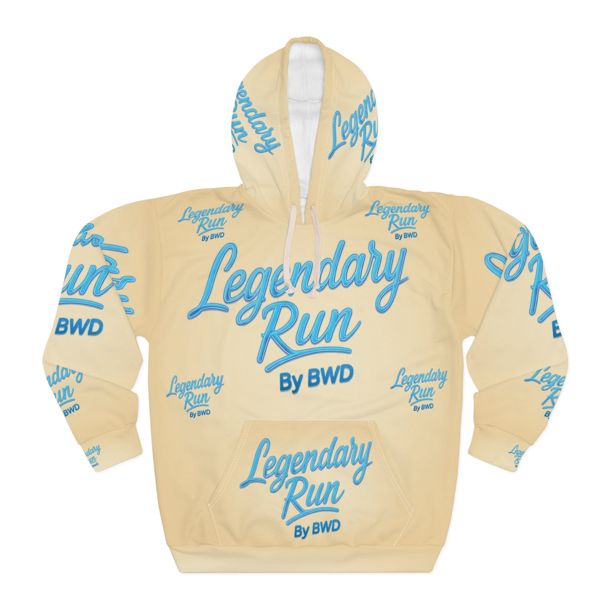 Legendary Run All-Over Print Hoodie — Pullover