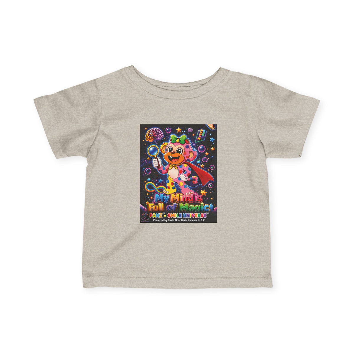 Panz™ Infant Fine Jersey Tee – "My Mind is Full of Magic" Graphic | Smile Universe Collection